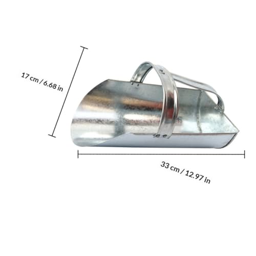 UPKOCH 1pc Iron Shovel Livestock Distribution Tool for Poultry and Farm Use Capacity Iron Feeding Scoop for Efficient Grain and Handling