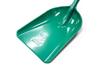 Bully Tools Heavy Duty Snow Shovel - 100% Made in the USA, One-Piece Poly Scoop for Snow, Mulch, Grain Removal, Lightweight, Portable Garden Equipment, Ideal for Driveways & Farming - 42-Inch, Green - color: Green