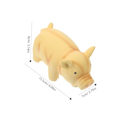 Latex Pig Dog Chew for Puppies Dogs Interactive Molar Teething Indoor Cage Use Safe Squeaky Pet Plaything for Exercise and Bite Resistance