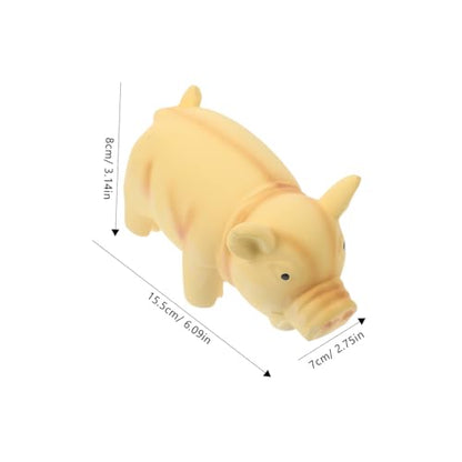 Latex Pig Dog Chew for Puppies Dogs Interactive Molar Teething Indoor Cage Use Safe Squeaky Pet Plaything for Exercise and Bite Resistance