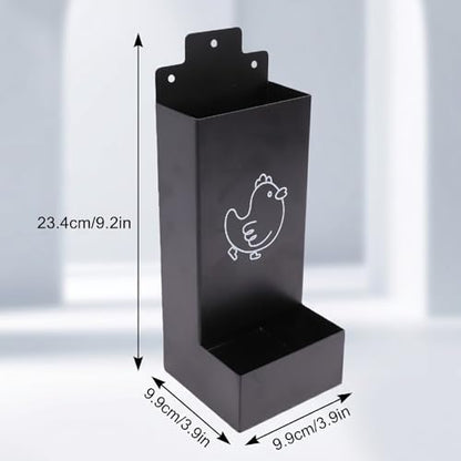 Zunate Large Poultry Feeder with Detachable Tray, Chicken Feeding Dispenser for Indoor Outdoor Use, Hanging Design for Small Animals Birds, Sturdy Iron Trough for Easy Cleaning