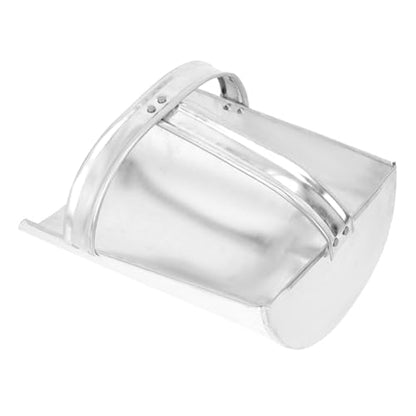 Durable Iron Livestock Fodder Shovel Heavy Duty Food Scoop for Farm and Poultry Feeding Comfortable Handle Capacity for Breeding and Feed Addition