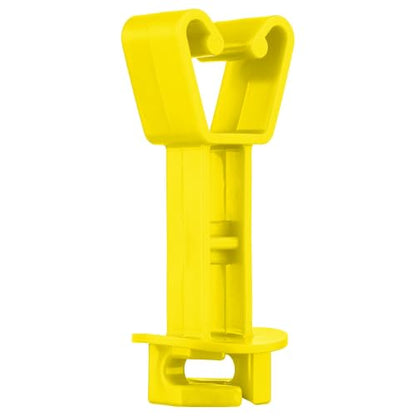 Insulators for Electric Fence Wire 25PCS Chain Link Post Extended Insulator, Farm Fence,Yellow - color: Yellow