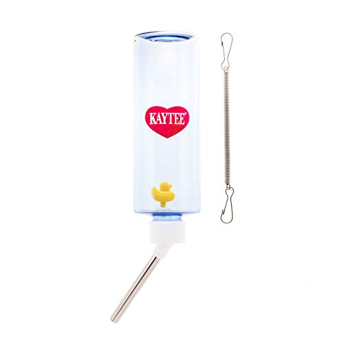 Kaytee Clear View Water Bottle for Pet Gerbils, Hamsters & Mice, 8 oz - size: 8 oz (Pack of 1)