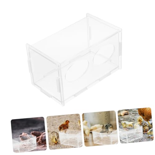 3pcs Chicken Feeding Holder Two Compartments Automatic Poultry Feeder for Backyard Farmers and Hobbyists for Chickens and Quails