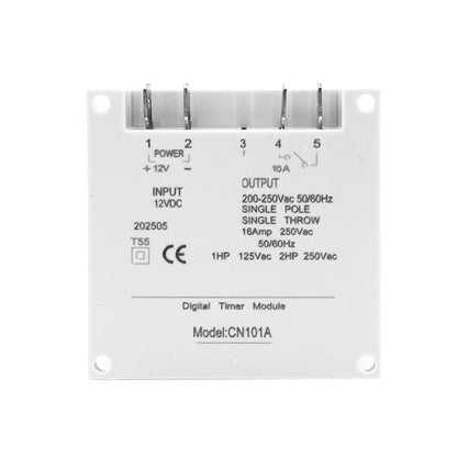12V Timer Switch, Wenzhiiot 12V AC/DC Input 200-250V 16A Output Digital LCD Programmable Time Switch Relay Supports 28 Scheduled Tasks Daily/Weekly