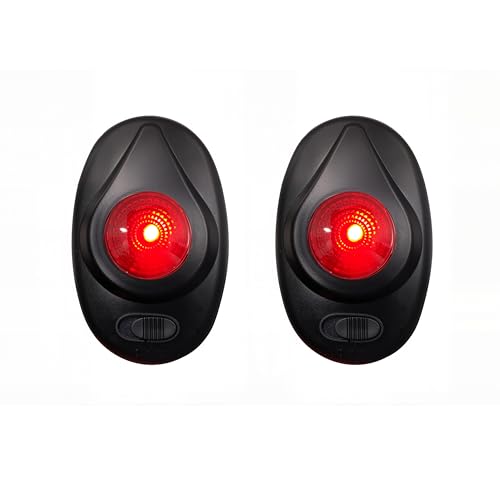 Electric Fence Alert Live Fence Indicator Electronic Fence Fault Finder for Farm Waterproof Fence Voltage Alert Clips to Wire or Tape Fences Black-2P - color: Black, size: 2 pcs