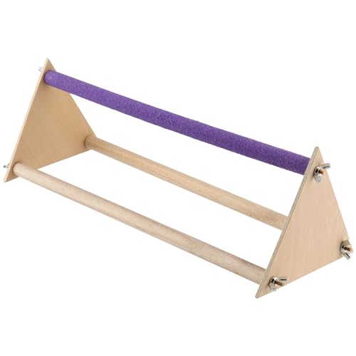 HOZEON 2PCS Wooden Chick Perch Stand, Training Chicken Perches Roosting Bar, Wood Chicken Roosting Bar Perch for Chicks, Parrot, and Birds