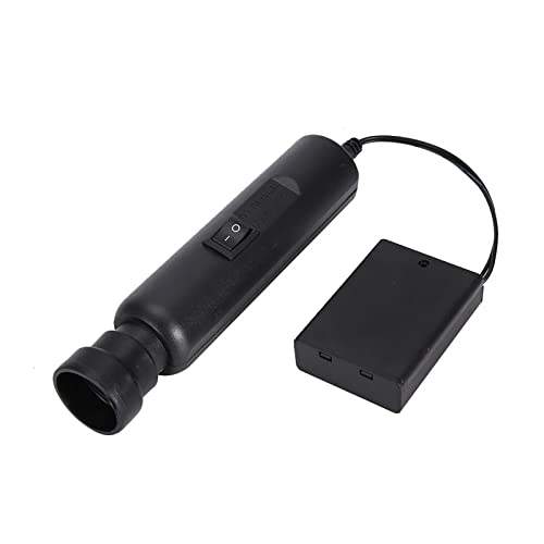 Egg Candler, High Power LED Light with Magnifying Lens for Poultry Breeding, Dual Power Battery or Mains Operated (Egg Candler + Battery Box)