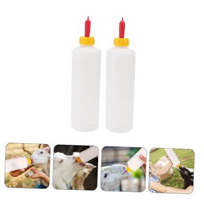 HANABASS 2sets Goat Feeding Supplies Sheep Milk Bottle Multi-Purpose Feeder for Newborn Animals Easy Transport Maintainable Nursing Bottles