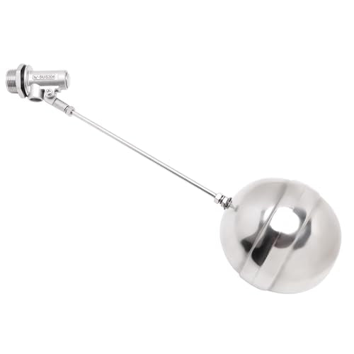 Stainless Steel Float Ball Valves - 3/4" NPT Male Thread Flow Control Float Sensor Valve Automatic Water Level Control Float For Tank Pond Water Tower - size: 0.75 Inch