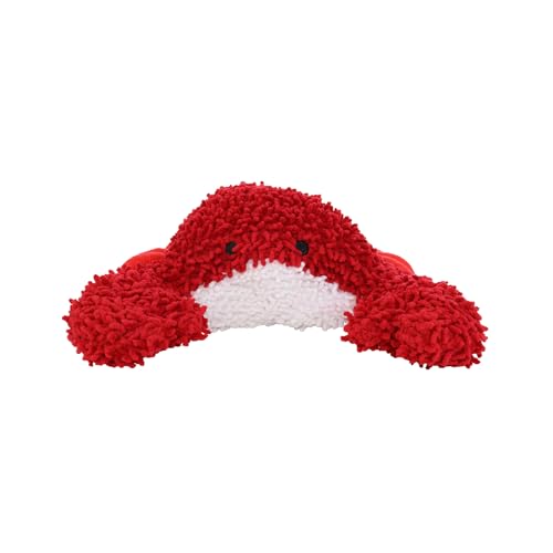 MIGHTY® 2 Pack Microfiber Medium Crab Dog Toys | Ultra Durable Plush Toy with Multiple Layers & Reinforced Seams , Washable and Floats , Mighty® Construction - color: 2PK Red Crab