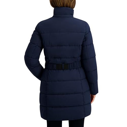 Nautica Women's Maxi Puffer - color: Navy Seas, size: X-Large