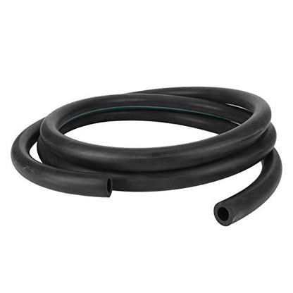 Milking Machine Tube G3/8 Flexible Black Rubber Milk Hose for Livestock Dairy Farm Replacement Pipe Durable Food Grade Material Easy to Install