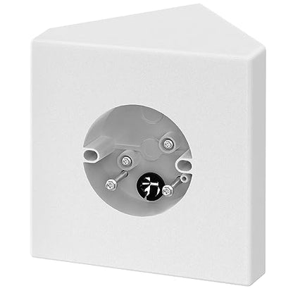 Fan Mounting Box, Ceiling Fan Mounting Bracket, Ceiling Fan Mounting Box, Ceiling Fan Mounting Kit, Fan Mounting Bracket, Fits Cathedral Ceiling Angles of 80° or Up, White,1-Pack - color: White