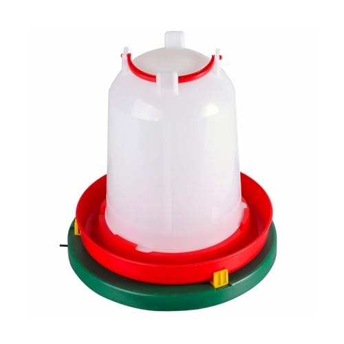 Hatching Time Water Heater and Deicer for Chicken, Duck & Turkey Drinkers - 8" Diameter - Electric Poultry Water Heater for Winter - Portable Design, Prevents Water Freeze for Outdoor Use