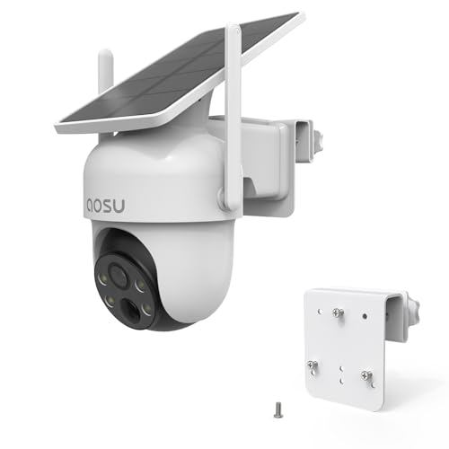 Gutter Mount for AOSU Solar Security Cameras Outdoor Wireless(SolarCam D1 Classic) and ANSQUE Security Cameras Wireless Outdoor (GU01/SA01)（1pack,White）