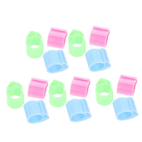 GANAZONO Pigeon Anklet Bird Leg Ring Identification Bands Plastic Chicken Leg Bands for Pigeons