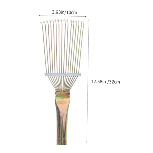 UKCOCO 2pcs Horse Grooming Comb Horsehair Wool Combs Rake for Horse Cattle Livestock Hair Removal