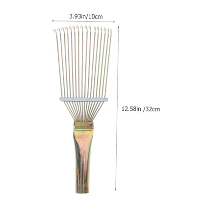 UKCOCO 2pcs Horse Grooming Comb Horsehair Wool Combs Rake for Horse Cattle Livestock Hair Removal
