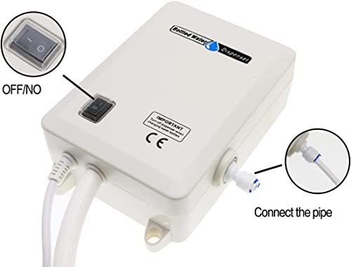 TDRSUPER Bottle Water Dispenser Pump System Self-Priming 110V AC US Plug Drinking Water Pump Single Tube Food Grade Suitable for Coffee/Tea Maker, Water Dispenser, Refrigerator, Ice Maker - style: Single Inlet