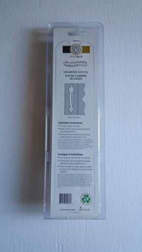 Nuvo Iron GHW10 10" Ornamental Gate Pull Handle, 1 Count (Pack of 1), Black