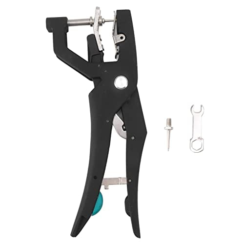 Livestock Tag Applicator Alloy Steel Automatic Hydraulic Tag Pliers for Farm Animals Cattle Sheep Pig Goat