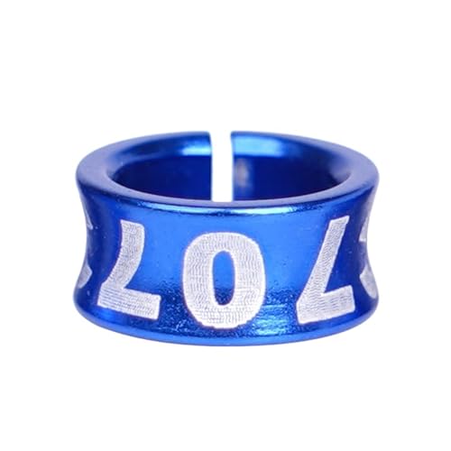 Plastic Clip Quail Leg Bands 80pcs Bird Aluminum Ring with Word ID 4/5/6/7mm Bird Ring Pigeon Foot Ring Bird Outdoor Flying Training Tool(6mm) - color: 6mm