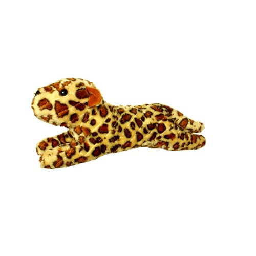 MIGHTY- Massive-Safari-Leopard- Squeaker-Multiple Layers. Made Durable, Strong & Tough. Interactive Play Dog Toy (Tug, Toss & Fetch). Machine Washable & Floats | Multiple Layers & Reinforced Seams , Washable and Floats , Mighty® Construction - color: Crea