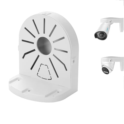 Indoor Outdoor Camera Bracket ABS Plastic Wall Mount L-Shaped Bracket for Security Dome IP Camera Mounting, Junction Box Cable Management (4.5in-SL-1PACK) - style: 4.5in-SL-1PACK
