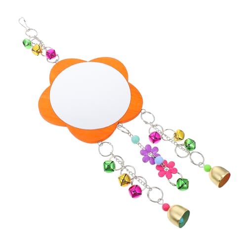 VANZACK 1pc Chicken Mirror Toy Hanging Mirror for Pecking and Biting for Hens and Parrots Sturdy and Design