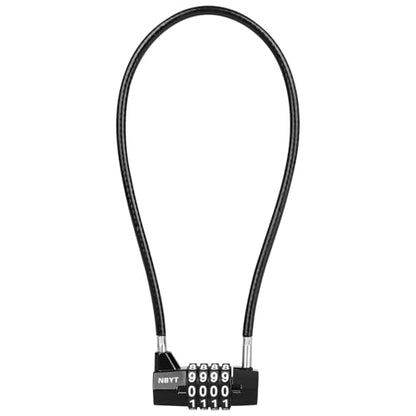 Cable Locks with Combination,Steel Cable Rope Wire 4-Digit Combination Lock with Resettable Code for Bikes, Lockers, File Cabinets, Wardrobes, Small Fences,gate Lock, Pool Padlock. - size: Span 7 in,Cable length 15*0.2 in
