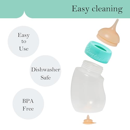 Doggiema Puppy Bottles,Silicone Feeding Nipple and Syringes for All Breed of Puppies and Other Animals Dongdong pet - size: Small Dog (150ml)