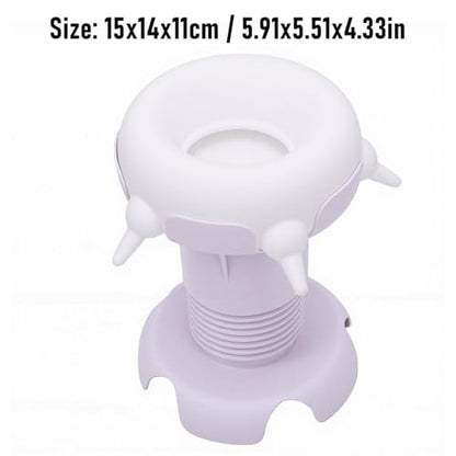 Pssopp Silicone Puppy Nursing Station Pet Milk Feeder Station, Silicone Puppy Nursing Feeder Milk Bowl for Newborn Rabbits Kittens Other Animals Feeding Supplies (White) - color: White