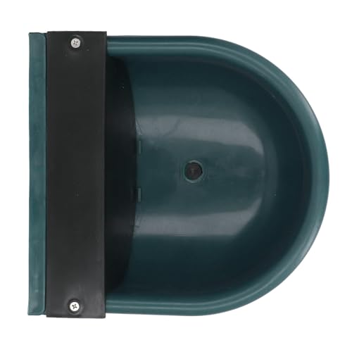 Garden Breeding Livestock Water Bowl ABS Large Capacity Livestock Water Trough Bowl Farm Animal Drinking Water Bowl for Cattle Sheep Horse (Forest Green)