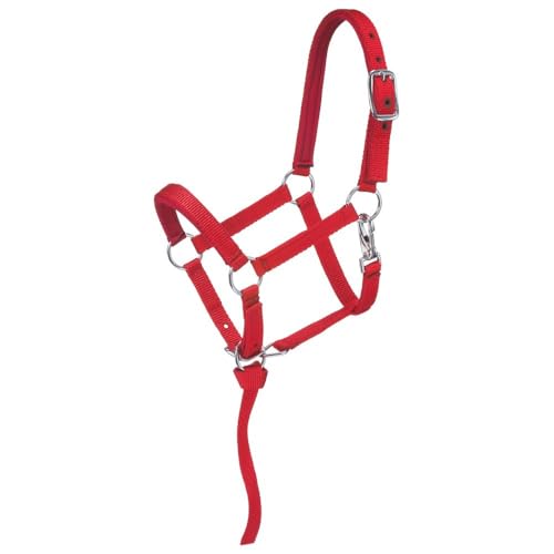Tough 1 Nylon Padded Miniature Halter - color: Red, size: Medium