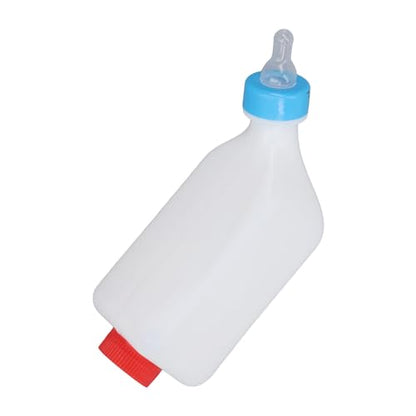 Pongnas 850ml Pet Nursing Bottle Kit with Soft Rubber Teat for Lambs Goats Piglets Portable ABS Livestock Feeding Handle Easy to