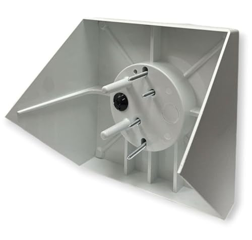 iMBAPrice Ceiling Fan Mounting Box IMBA-FB900, Cathedral Ceiling Fan Bracket Kit up to 80°, Heavy-Duty Electrical Box for Ceiling Fans & Light Fixtures, White, 1 Pack