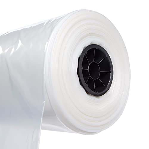 Hudson Exchange 24" x 350', 6 Mil, Poly Tubing Roll, Food Grade LDPE Resin, Custom Length Packaging