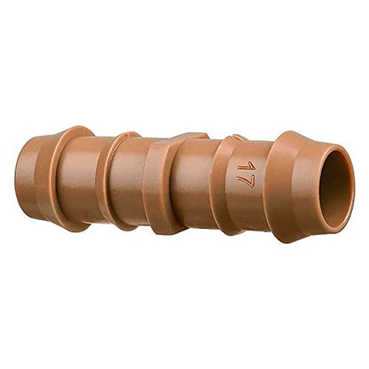 20-Pack Drip Irrigation Barbed Coupling Fittings, Fits of 1/2”, 17mm .600” ID Drip Tubing - color: 20P-Coupling