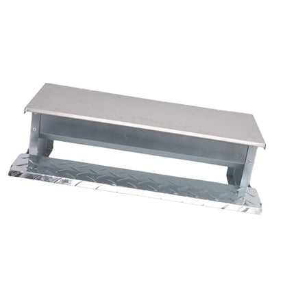 No Waste Large Capacity Stainless Steel Automatic Poultry Feeder, Rat Proof Treadle Feeder for Chicken, Duck, Poultry & Pheasants