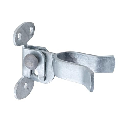 VIVIDA 1-3/8" Wall Mount Latch, Chain Link Fence Flat Back Gate Latch for 1-3/8" Gate Frame, Galvanized Steel, with Padlock Hole, Mounts to Wooden Fence Post or Wall, 1 PCS - size: 1-3/8" (1 PCS)