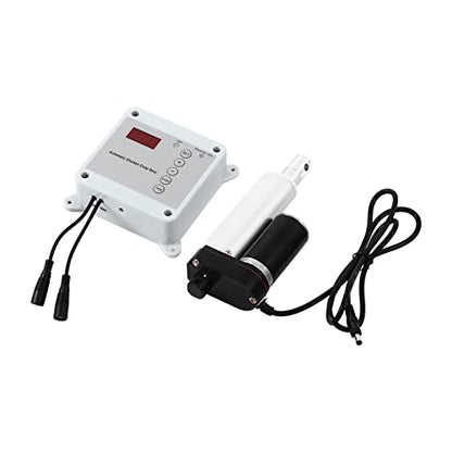 Automatic Chicken Cage Door Opener, Timing Photosensitive Remote Control Kit with Light Sensor and Weatherproof Timer for 9in to 39in Doors up to 44lb (US Plug 100 240V)