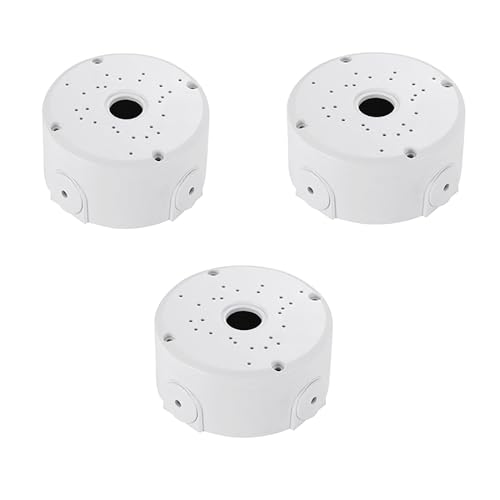 Universal Bullet Security Camera Junction Box Mount Bracket Plastic Rainproof Junction Box Mount Bracket for IP Camera Electric Enclosure, Indoor/Outdoor Wall Cable Junction Base Boxes (3 Pack) - size: 3 PACK