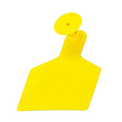 100PCS Soft TPU Ear Livestock Identification Ear Tag Applicator for Goats Sheep Cattle Cows Pigs Cow Ear with Number Cow Ear Numbered Cow Ear Necklace Cattle Ear, Yellow