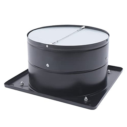 DNYSYSJ 12 inch Industrial Fan, 125W 1559CFM High Airflow Low Noise 12 in Exhaust Fan Ventilation Extractor Fan Axial Fan Ductless Bathroom Exhaust Fan Ventilation For Kitchen, Basements, Garage - color: black,12"