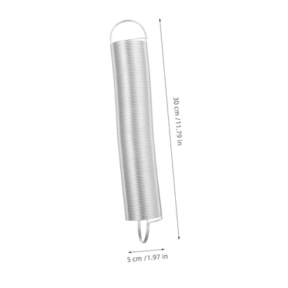 HEMOTON Door Handle Spring Tension Springs for Fence Tension Livestock Fence Spring Fence Tension Springs Electric Fence Spring Gates Replacement Tension Springs Silver Stainless Steel