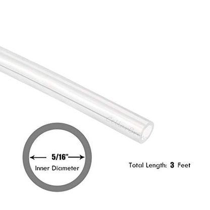 5/16" ID Silicon Tubing, JoyTube Food Grade Silicon Tubing 5/16" ID x 1/2" OD 3 Feet High Temp Pure Silicone Hose Tube for Home Brewing Winemaking - size: 5/16" ID x 1/2" OD, style: 3 Feet