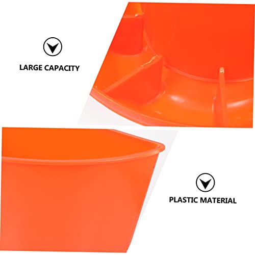 UPKOCH Automatic Pig Feeder Safe Plastic Farm Trough Easy Clean Unique Compartment Feeder