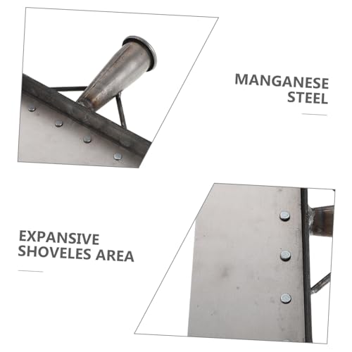 GALPADA Heavy Duty Manganese Steel Farm Scraper Shovel 32cm for Livestock Manure Cleaning, Multipurpose Pig and Chicken Manure Removal Tool for Barn and Pasture Maintenance